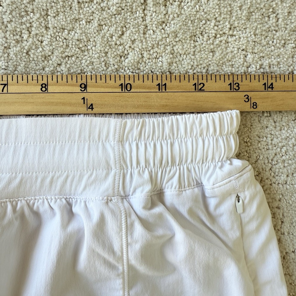 Lululemon Hotty Hot Short II Long 4" White Size 6 University Colorado CU Lined - Picture 8 of 8